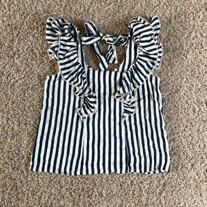 Women’s Blue and White Striped Shirt - New with Tags!